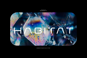 MBF Space Habitat - Scifi font