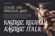 Kastroz – Luxury Vintage Serif Font, a Serif Font by figuree studio (Thumbnail 2 of 10)