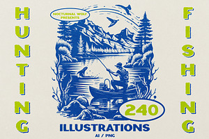 240 Fishing and Hunting illustration