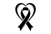 Breast Cancer Heart Ribbon SVG, a Seasonal Illustration by abu67222 (Thumbnail 6 of 13)