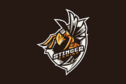 Bee Mascot Esport Logo, a Branding & Logo Template by prps.std (Thumbnail 2 of 3)