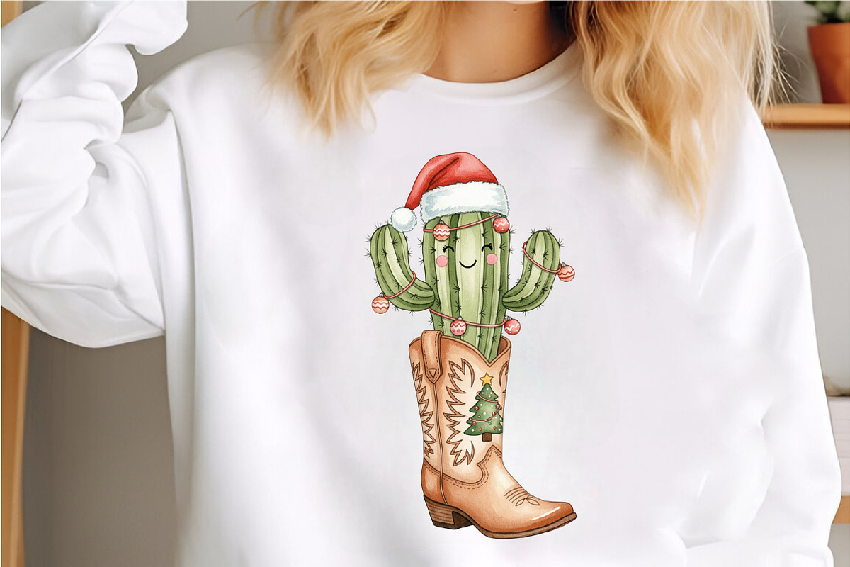 Cowboy Boots Christmas Sublimation, a Graphic by Libby Wishes (Photo 2 of 11)