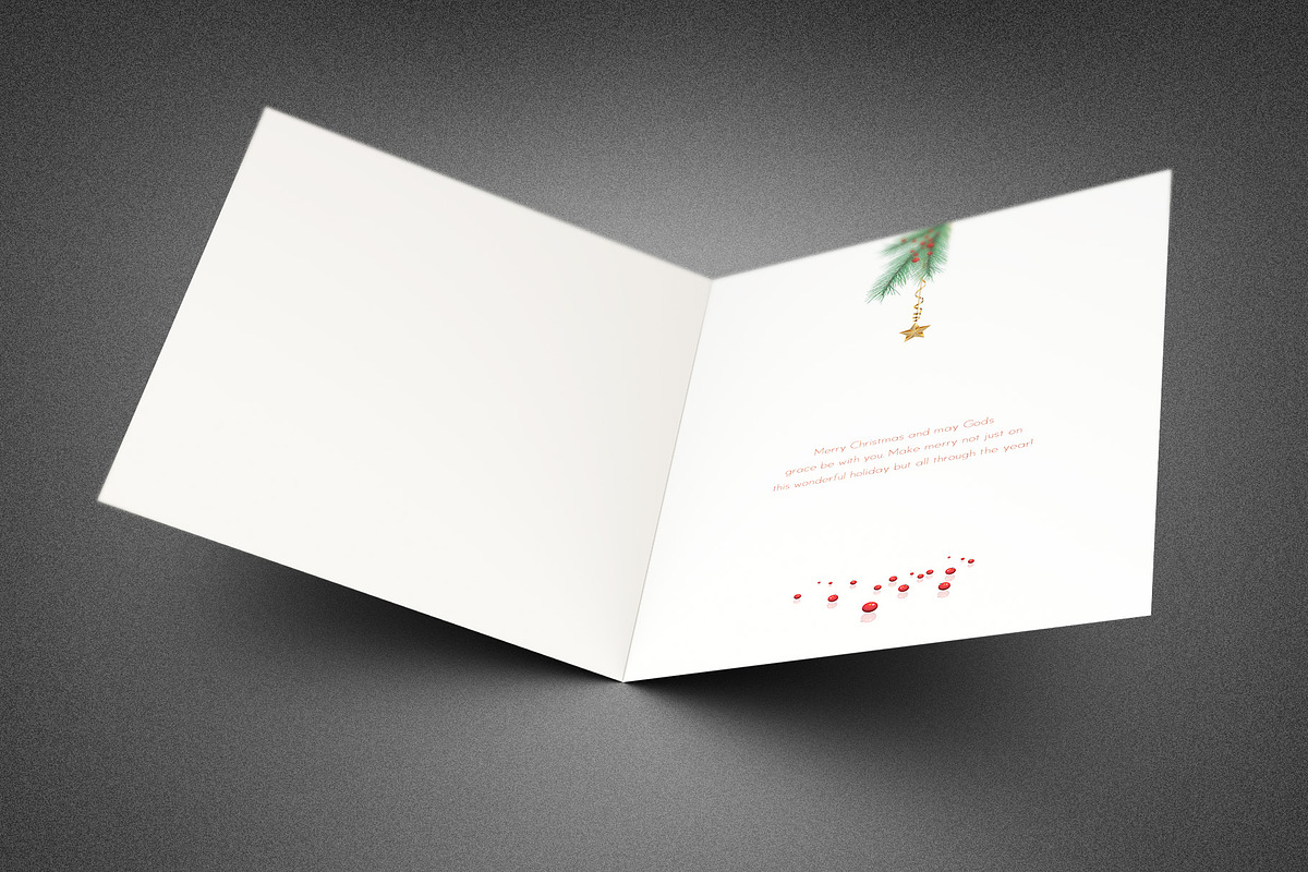 Merry Christmas Greeting Card, a Card Template by loswl (Photo 2 of 3)