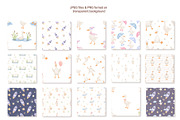Cute goose illustrations and pattern, an Animal Illustration by ElenaPlatovaArt (Thumbnail 7 of 20)