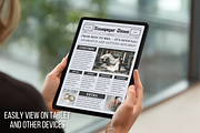 Front Page Newspaper Template, a Magazine Template by ZoloDesignHub (Thumbnail 5 of 8)