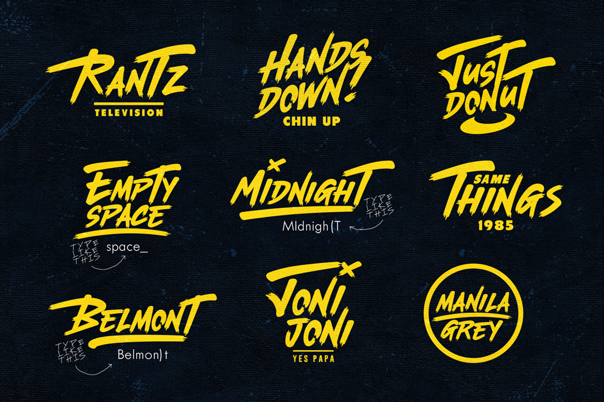 The Midnight- Font + Illustrations preview 6