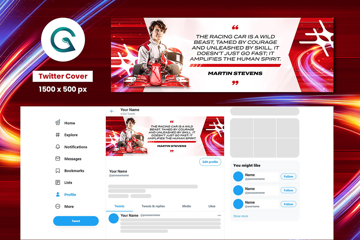 Car Racing Social Media Template preview 5