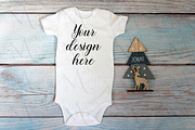 Christmas t-shirts, bodysuit mockups, a Print Template by MockupMarket (Thumbnail 19 of 27)