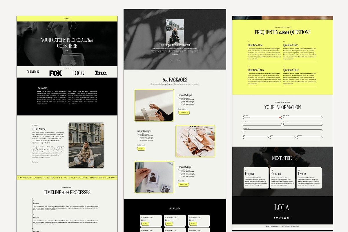 Dubsado Proposal Template | Lola, an App Template by Sarah Worboyes Designs (Photo 4 of 6)