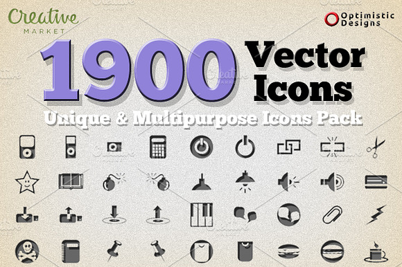 1900 Unique Vector Icons