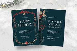Christmas Card Template, a Flyer Template by BrandPacks