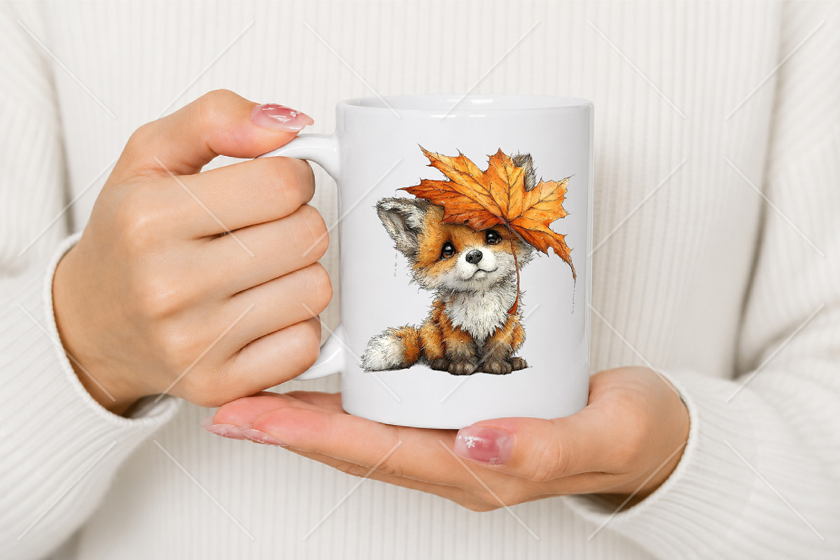 Whimsical Autumn Animals Clipart, a Seasonal Illustration by Canvas Craft (Photo 9 of 10)