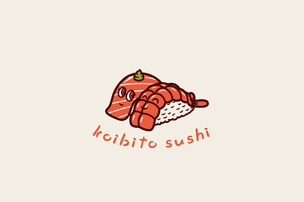 Koibito Sushi Logo Template