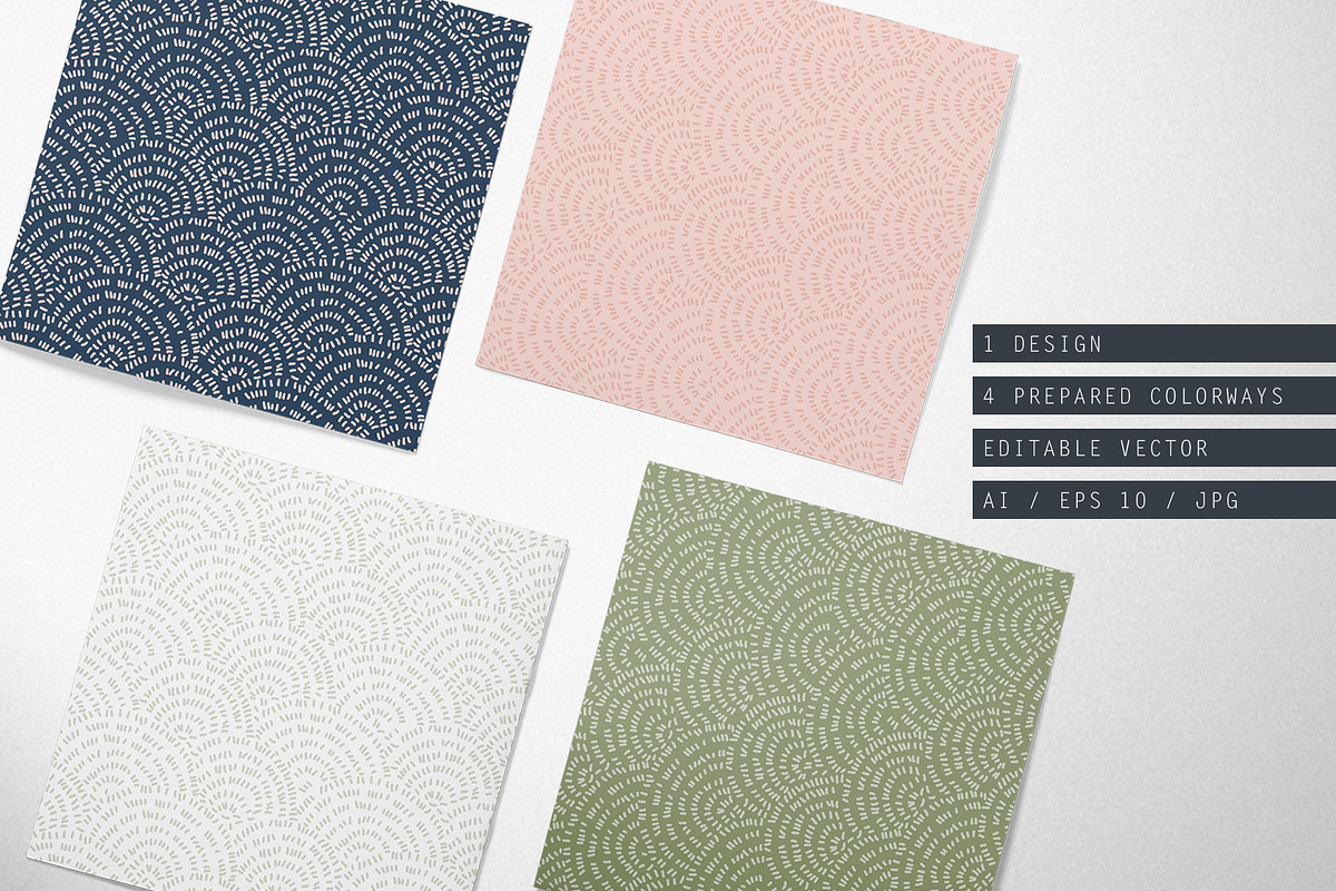 Cute Curves - Pattern Collection, a Pattern Graphic by Yashroom (Photo 2 of 3)