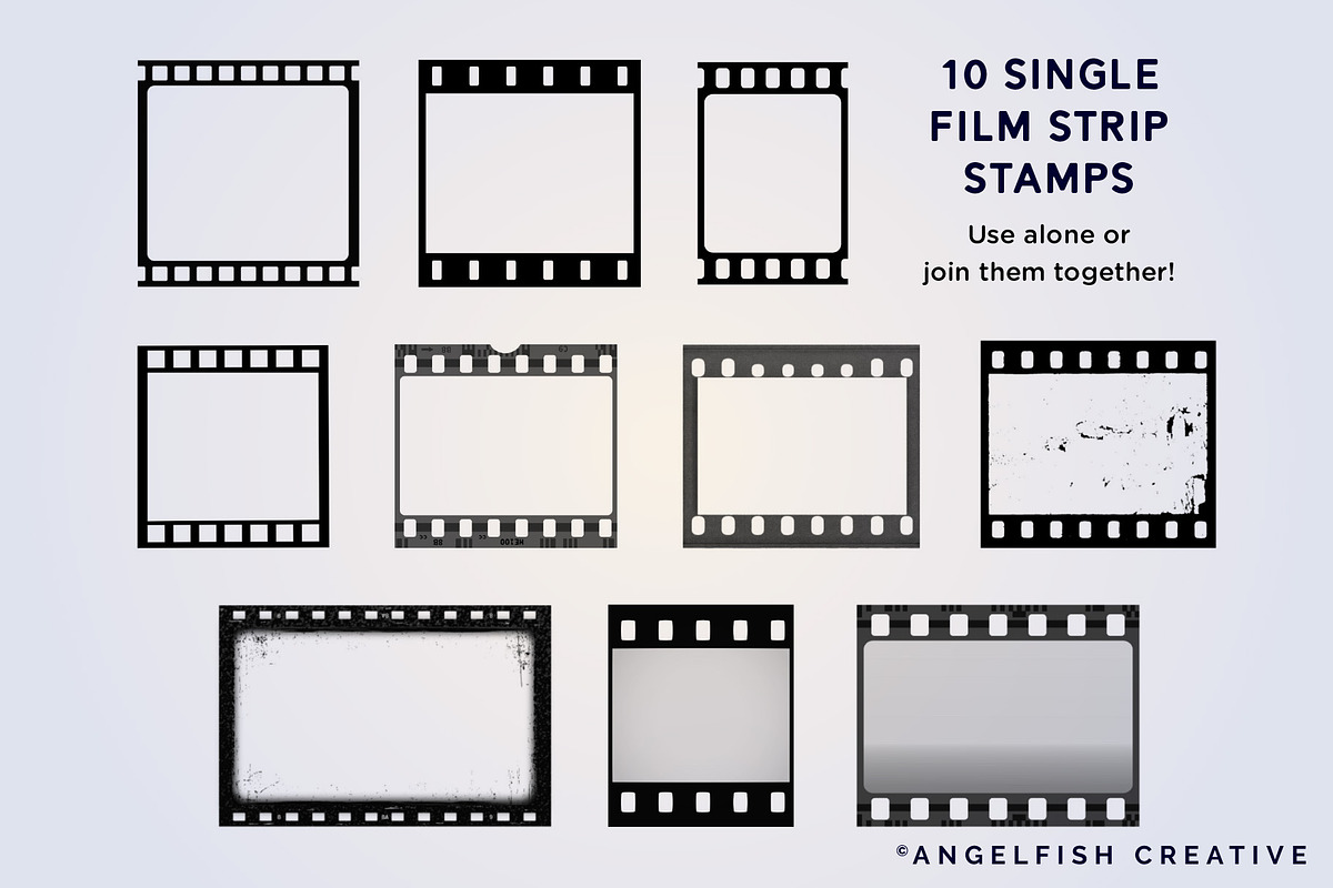 Film Strip Brush Set for Procreate, a Brush Add-On by AngelfishCreative (Photo 2 of 8)