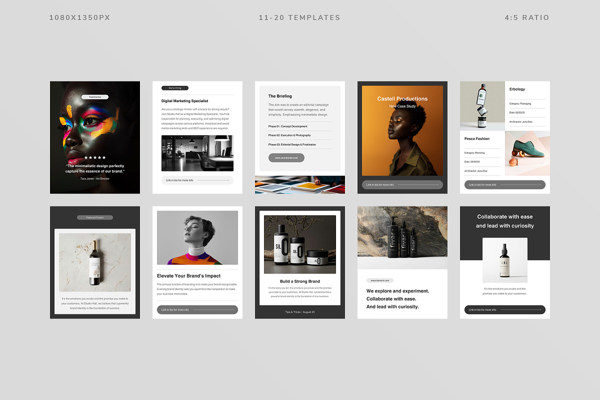 Studio Hall Social Media Kit, a Social Media Template by Ruben Stom (Photo 18 of 20)
