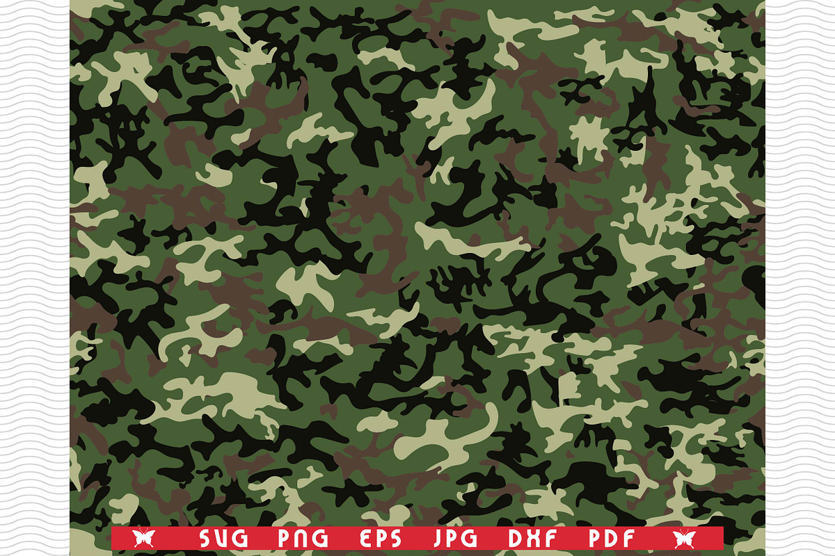SVG Camouflage, Seamless pattern, a Pattern Graphic by DesignStudioRM (Photo 1 of 3)