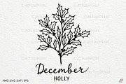 Birth Month Flowers SVG PNG Bundle, an Illustration by Actual Pixel (Thumbnail 21 of 24)
