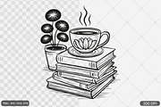 Floral Book SVG PNG Bundle Vol. 1, an Illustration by Actual Pixel (Thumbnail 12 of 29)