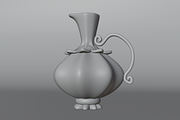 3D Medieval Silver Ornamental Vase, an Object 3D Model by Dudukbersama (Thumbnail 2 of 2)