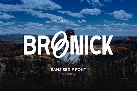 Broonick - Minimal Sans Serif, a Sans Serif Font by Imoodev