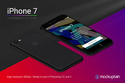 Iphone 7 Mockup Isometric Black, an iPhone Mockup by mockuptain (Thumbnail 3 of 7)