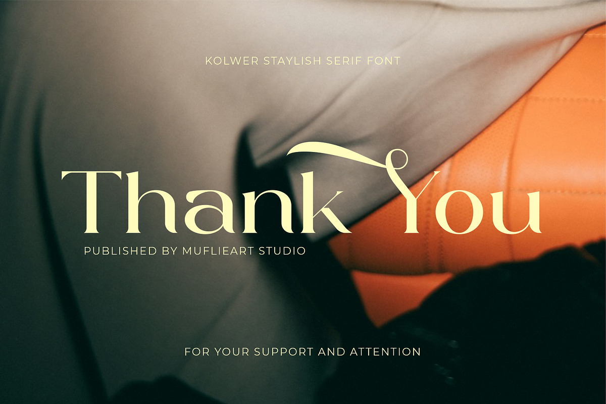 Kolwer - Staylish Serif Font, a Serif Font by Muflieart (Photo 10 of 10)