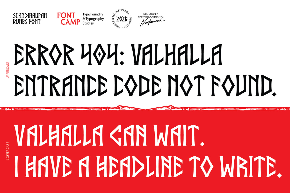 Scandinaufan Runes Font, a Serif Font by Fontcamp Type Foundry (Photo 14 of 16)