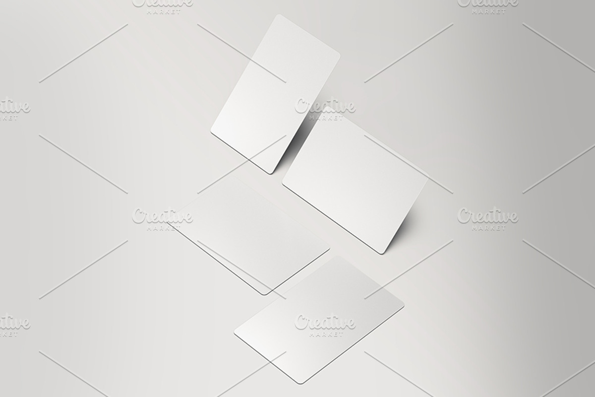 Round Corners Business Card Mockup, an Advertising Mockup by Mockup+ (Photo 8 of 14)