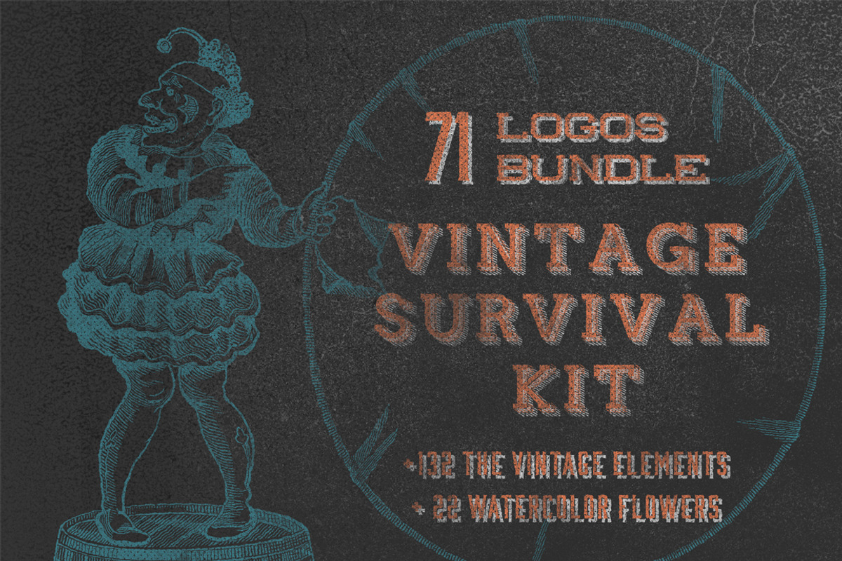 Vintage Survival Kit, a Branding & Logo Template by sergio zest (Photo 1 of 5)