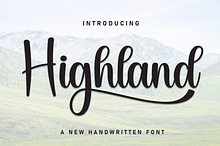 Highland | Script Font