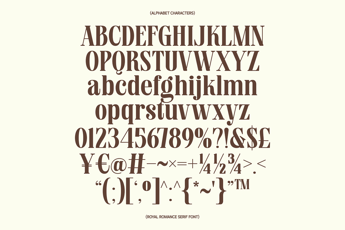 Royal Romance Elegant Modern Serif, a Serif Font by Claymoon Lab (Photo 7 of 7)