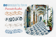 Procreate Watercolor Tile Texture, a Brush Add-On by HopeArtIllustration (Thumbnail 1 of 8)