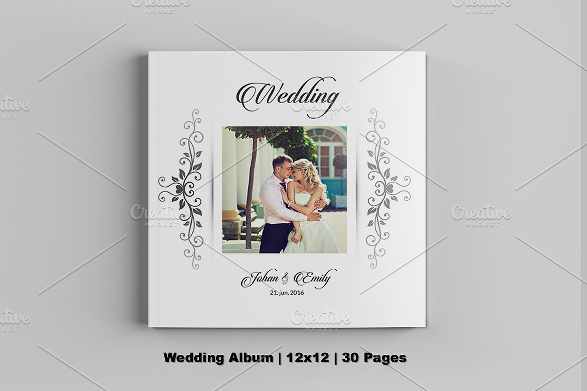 Wedding Photo Album Template-V485, a Brochure Template by Template Shop (Photo 2 of 17)