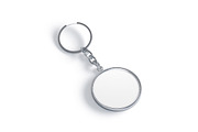 White Round Keychain 3D Model, an Object 3D Model by rebrandy (Thumbnail 1 of 9)