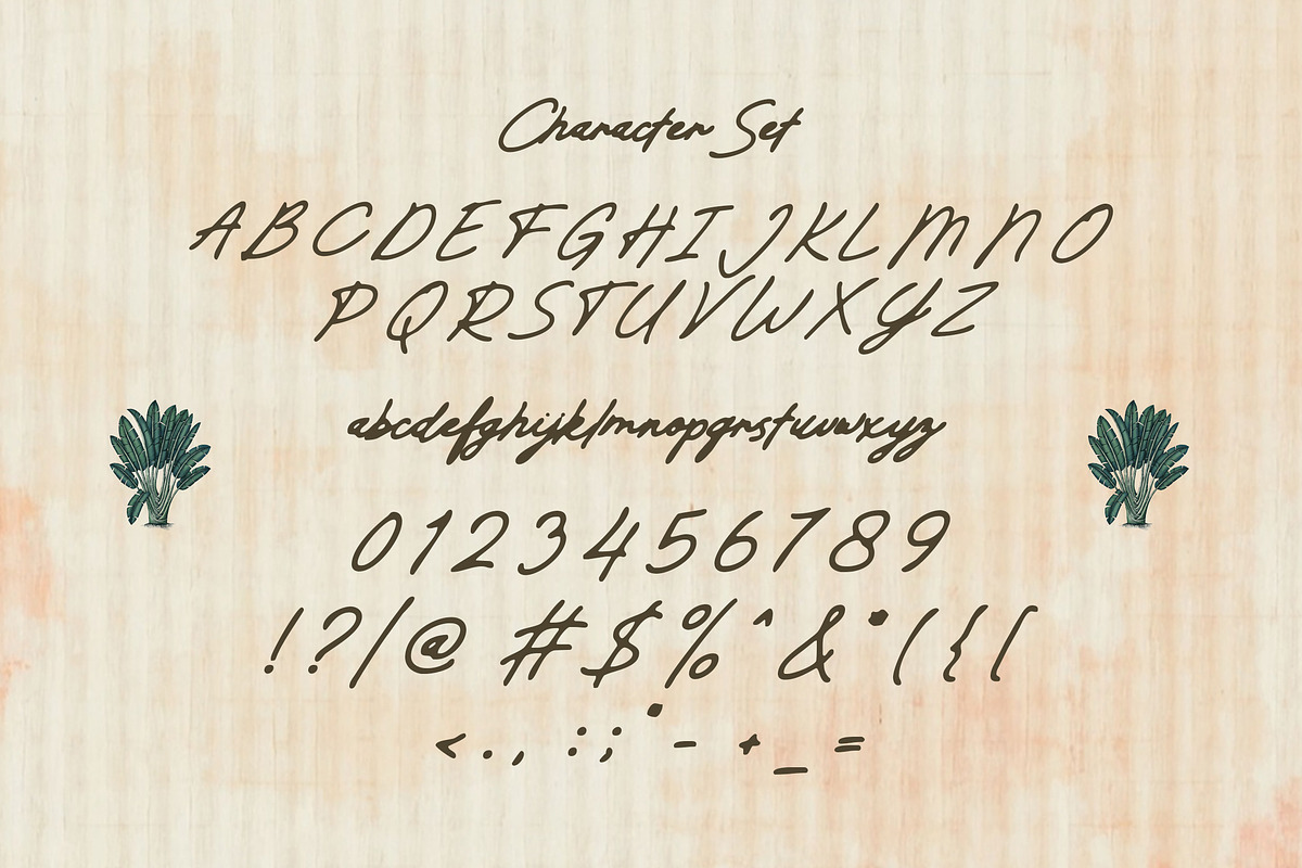 Organic Gardenia - Old Handwritten, a Handwritten Font by Mahesans Co (Photo 10 of 10)