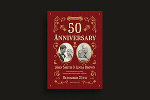Wedding Anniversary Invitation, an Invitation Template by Guuver