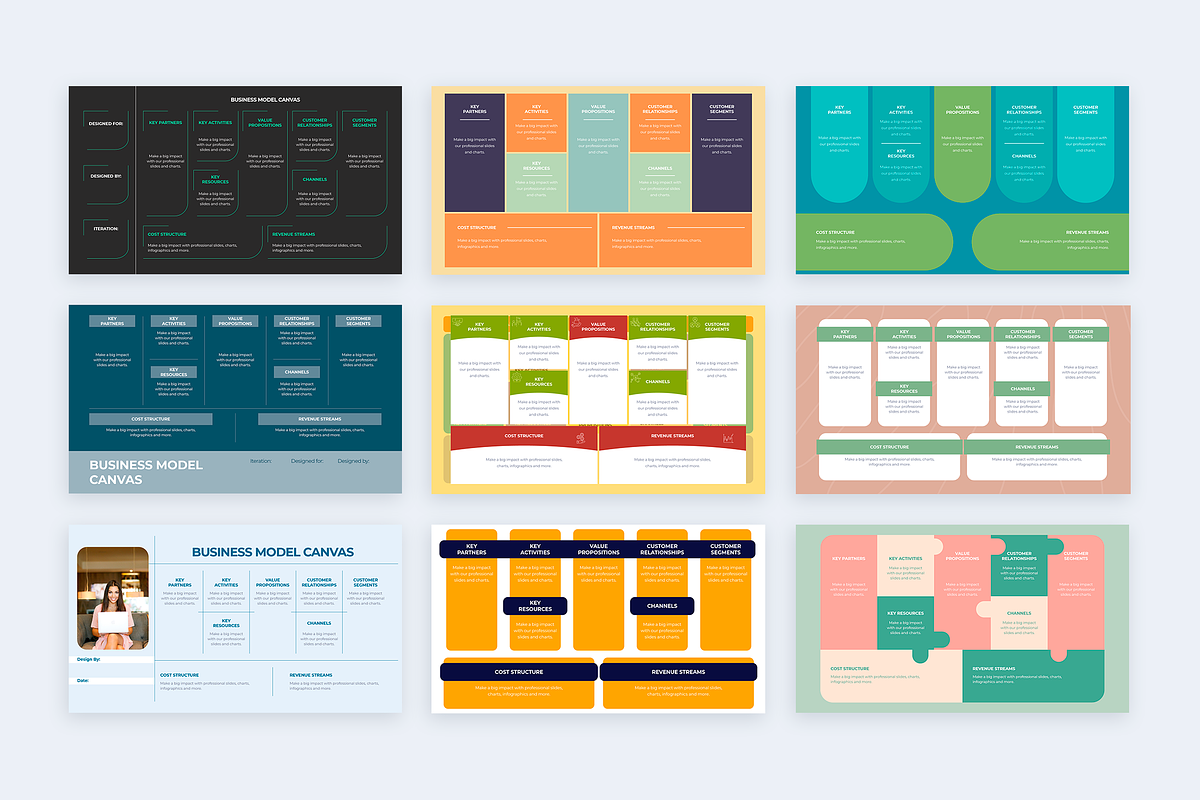 Business Model Canvas Illustrator, a Presentation Template by Slidesmash (Photo 3 of 4)