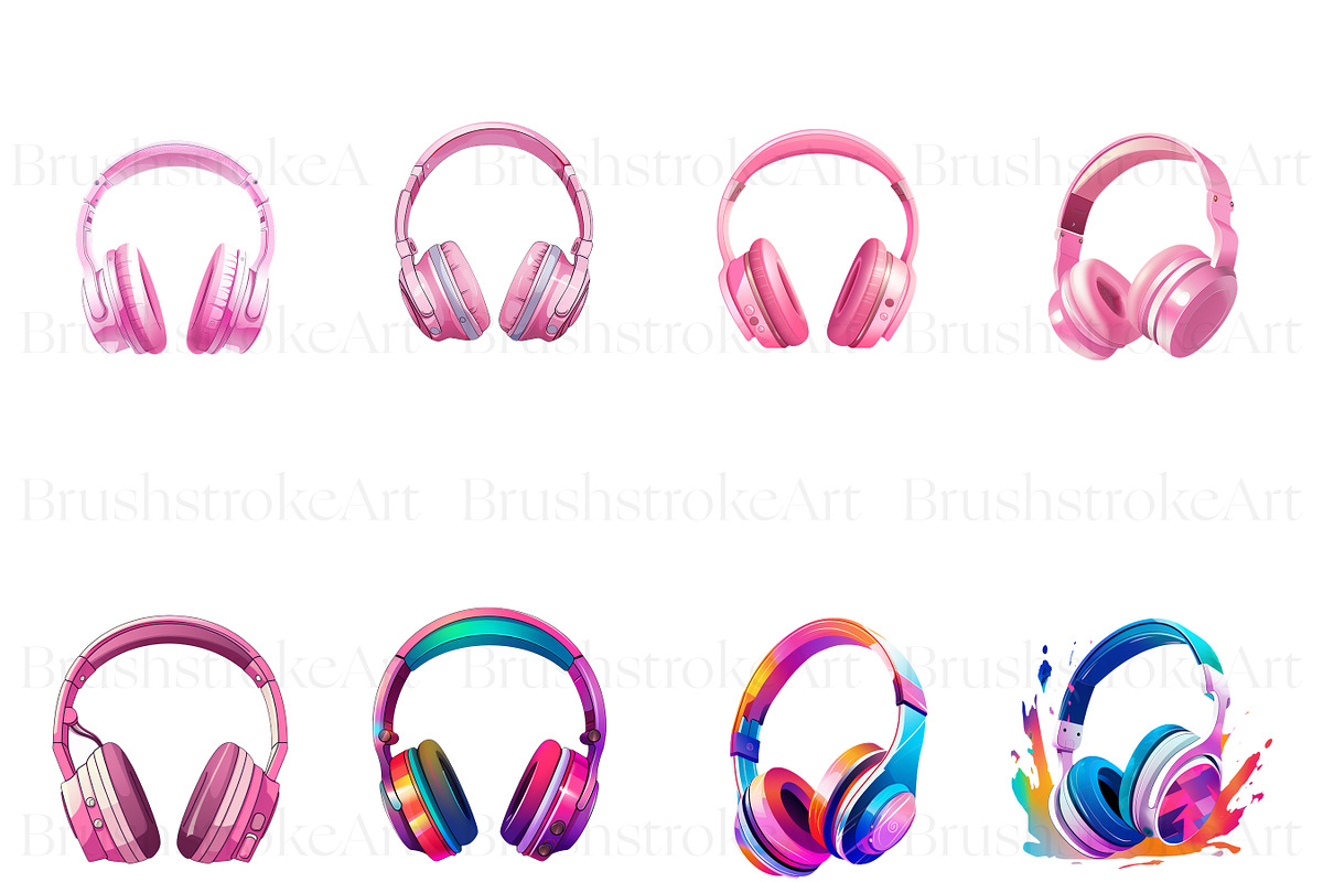 Headphone Clipart, Headphone PNG, an Object Illustration by BrushstrokeArtGB (Photo 2 of 9)