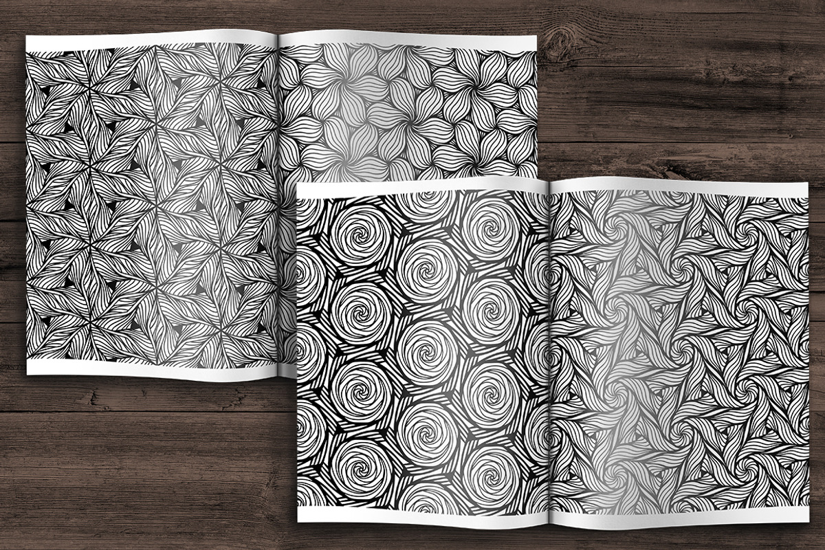 125 seamless hand drawn textures, a Pattern Graphic by Mandarinkas art (Photo 11 of 23)