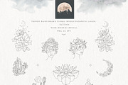 UPDATE! Mystical Moon Trendy Designs, a Decorative Illustration by Designwork (Thumbnail 4 of 23)