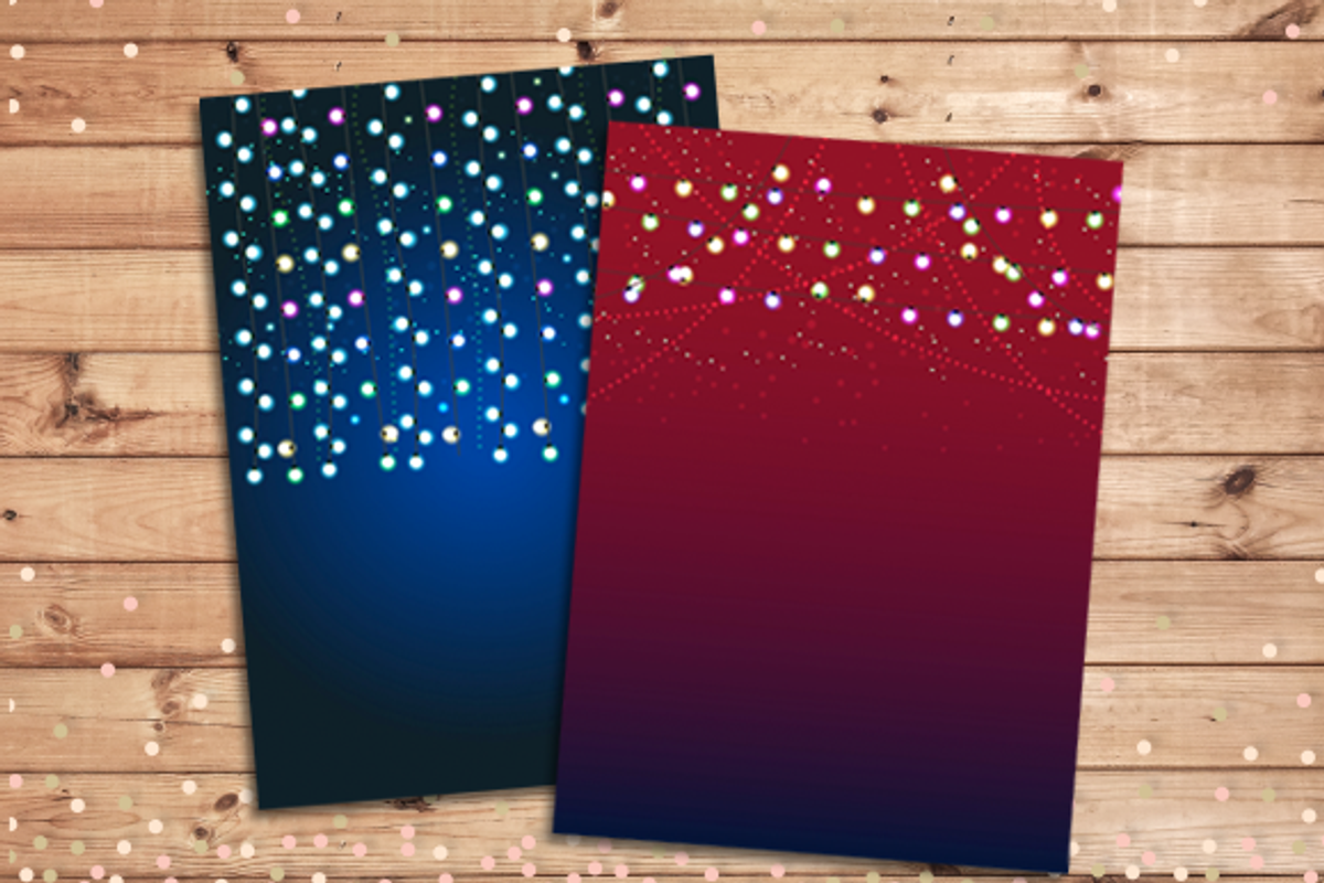 Party Lights Backgrounds EPS and JPG, a Card Template by Pixejoo (Photo 2 of 4)