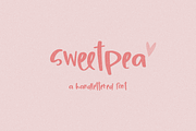 Sweetpea Handwriting Font, a Handwritten Font by Beck McCormick (Thumbnail 1 of 10)