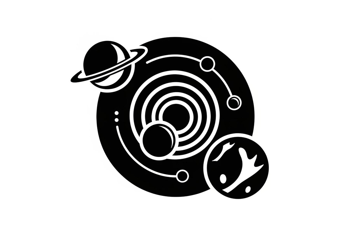 Celestial Planetary System Design, a Graphic by musafir_fashion (Photo 7 of 13)