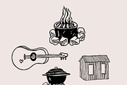 Camping illustrations set, a Sport Illustration by Anada Arty (Thumbnail 2 of 9)