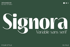 Signora | Sans Serif Family