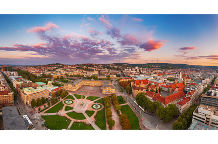 Schlossplatz in Stuttgart, Germany, an Architecture Photo by Nature and travel