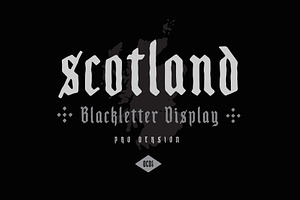 Scotland - Blackletter Display