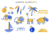 Summertime bitmap color font, a Font by Malena (Thumbnail 4 of 7)