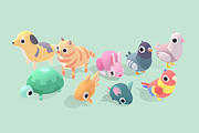Pet Animals - Quirky Series, an Animal 3D Model by Polydactyl (Thumbnail 2 of 6)